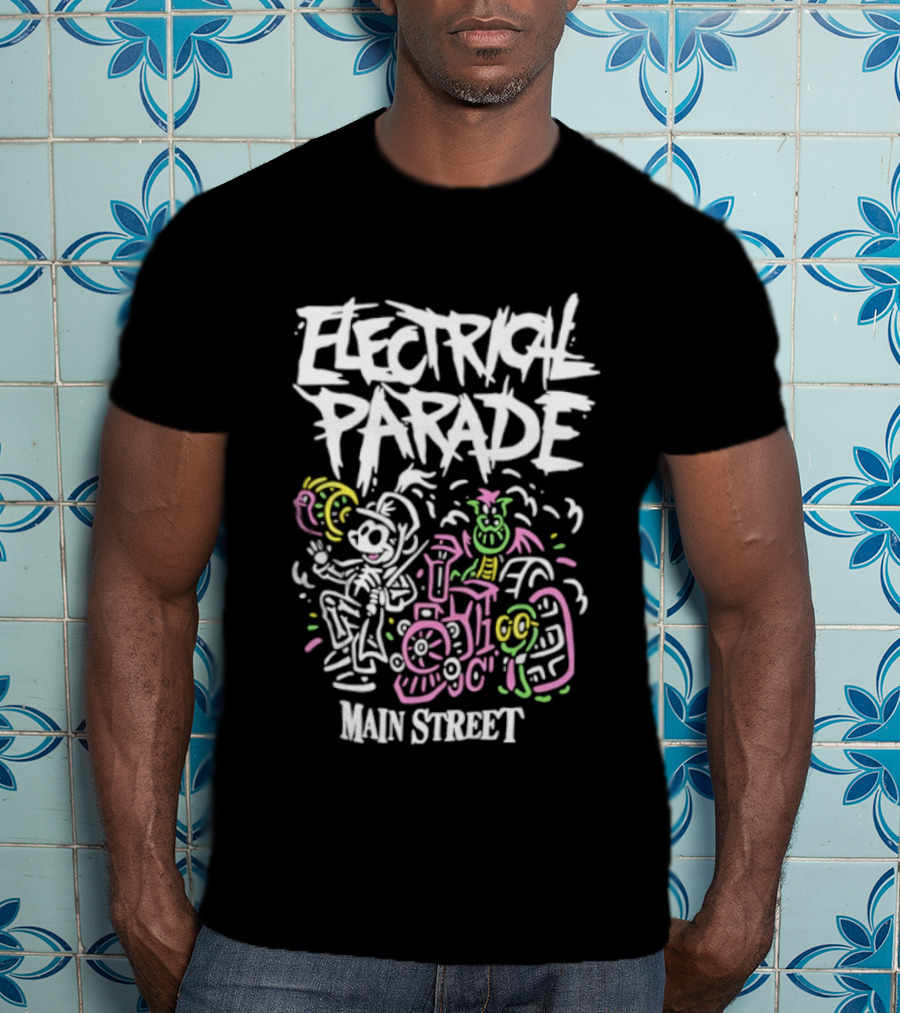 Mickey Mouse Main Street Electrical Parade Classic Retro Style T-Shirt