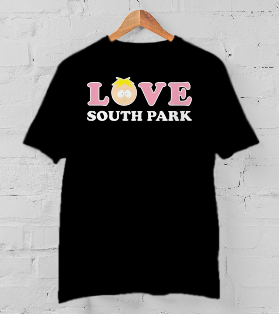 LOVE South Park Butters Head In Letter "O T-Shirt