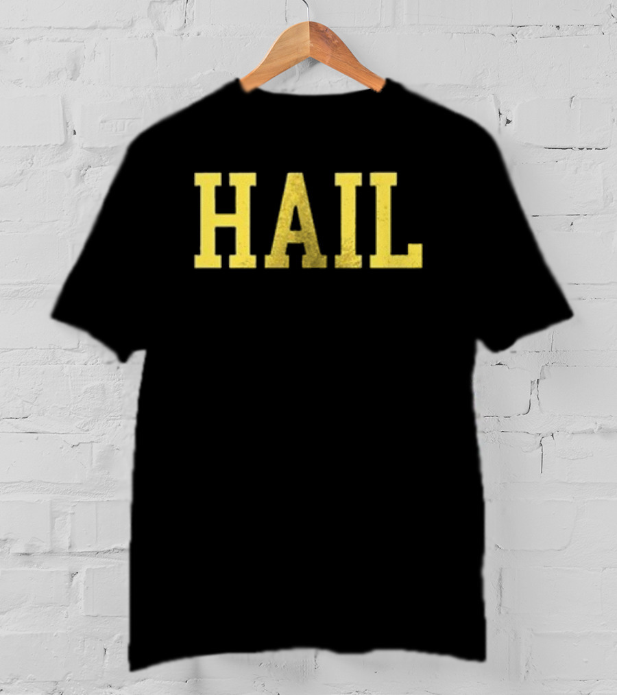 Valiant Michigan Wolverines Football Hail Hail Hail Repeat T-Shirt