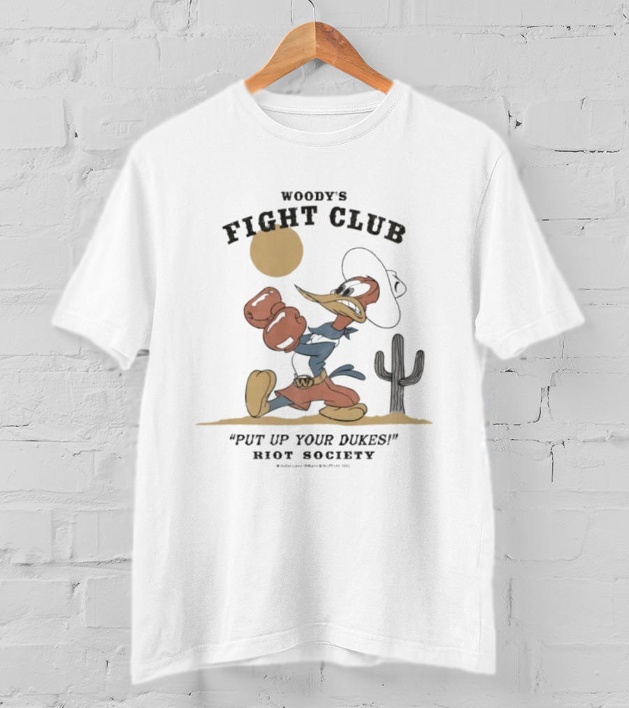 Woody's Fight Club Put Up Your Dukes Riot Society Western T-Shirt