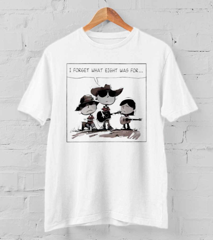 I Forget What Eight Was For Funny Cool Cowboy Band Members Playing Instruments T-Shirt