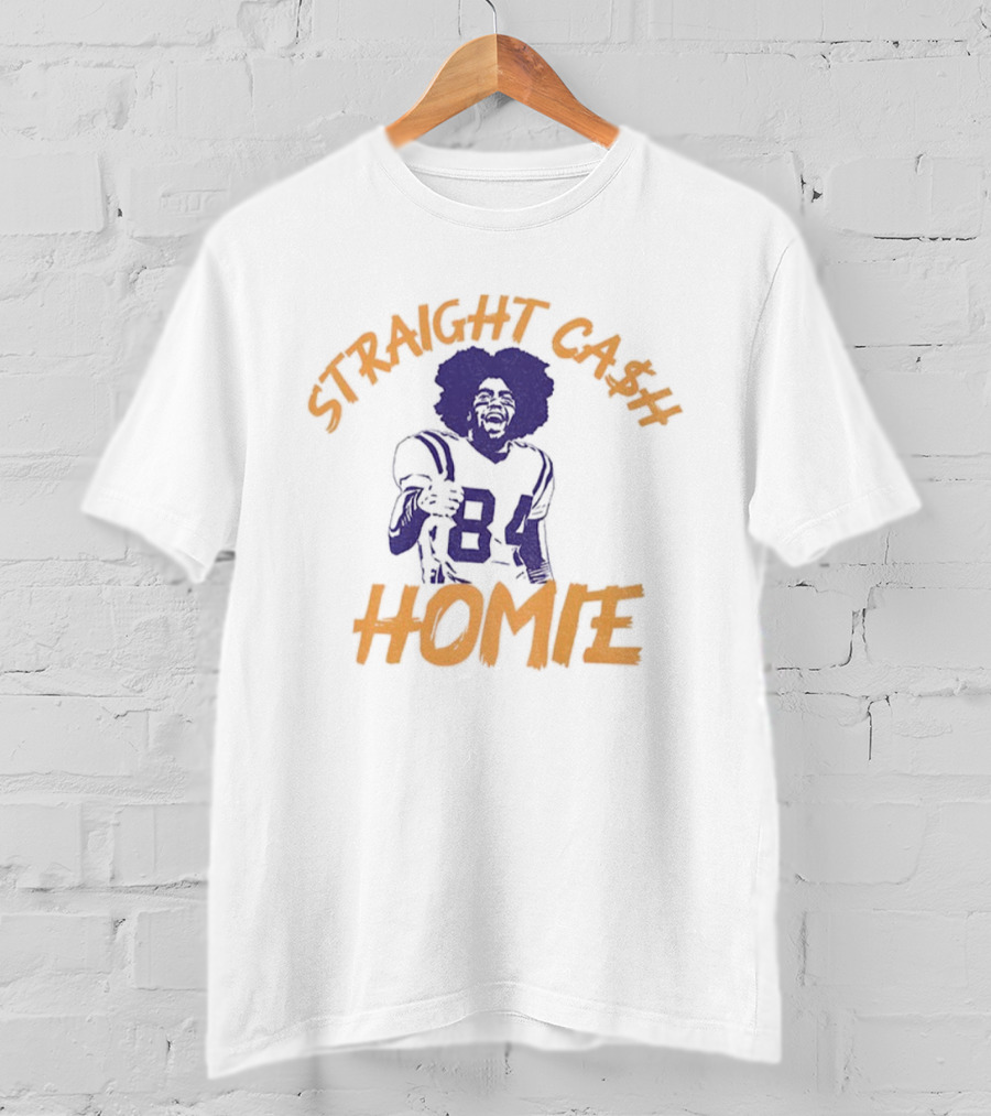 Randy Moss 84 Straight Cash Homie Minnesota Football T-Shirt