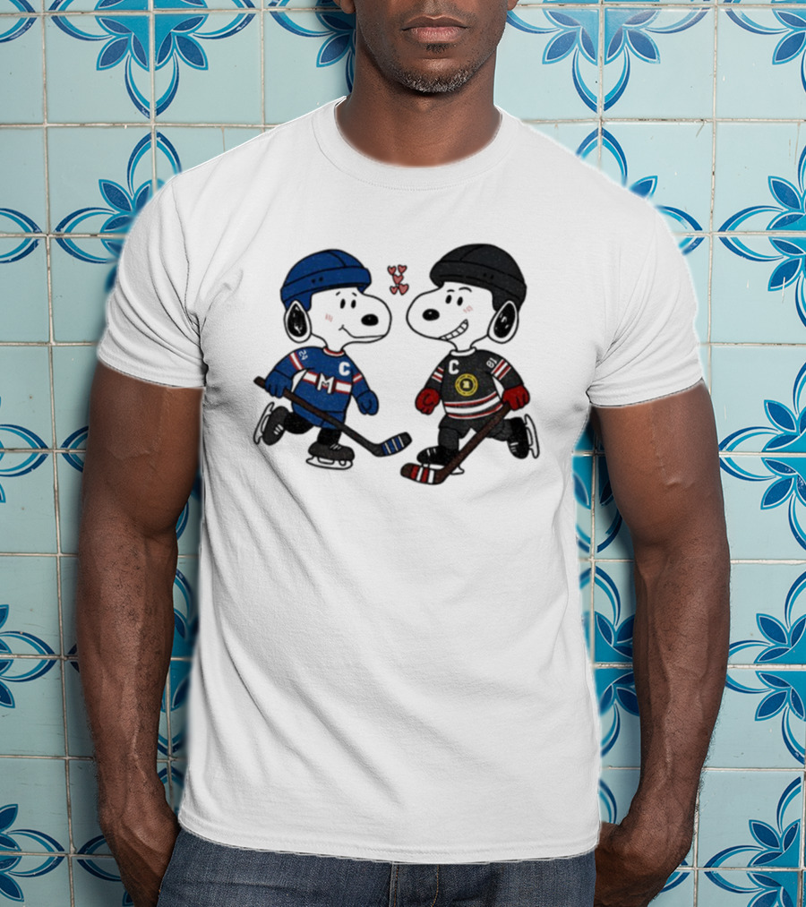 Shane Hollander Ilya Rozanov Snoopy Hockey Rivalry LGBT Hearts T-Shirt