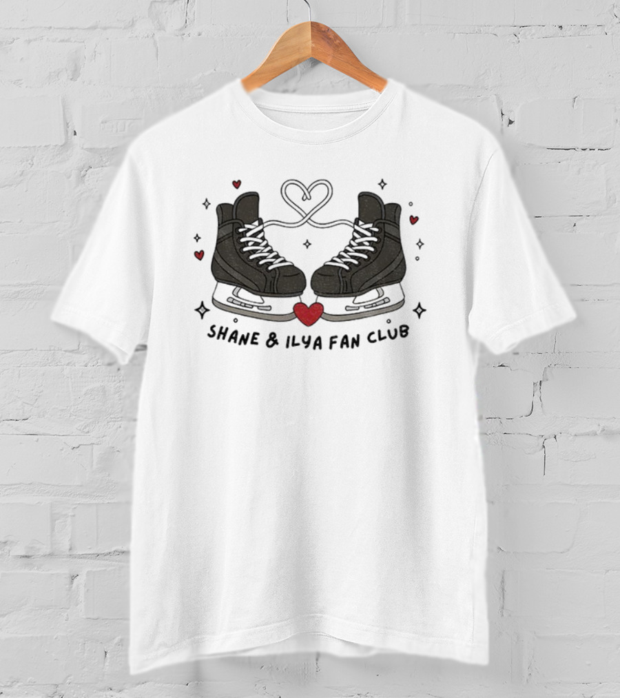 Shane Ilya Heated Rivalry Hockey Shoes Fan Club Heart T-Shirt