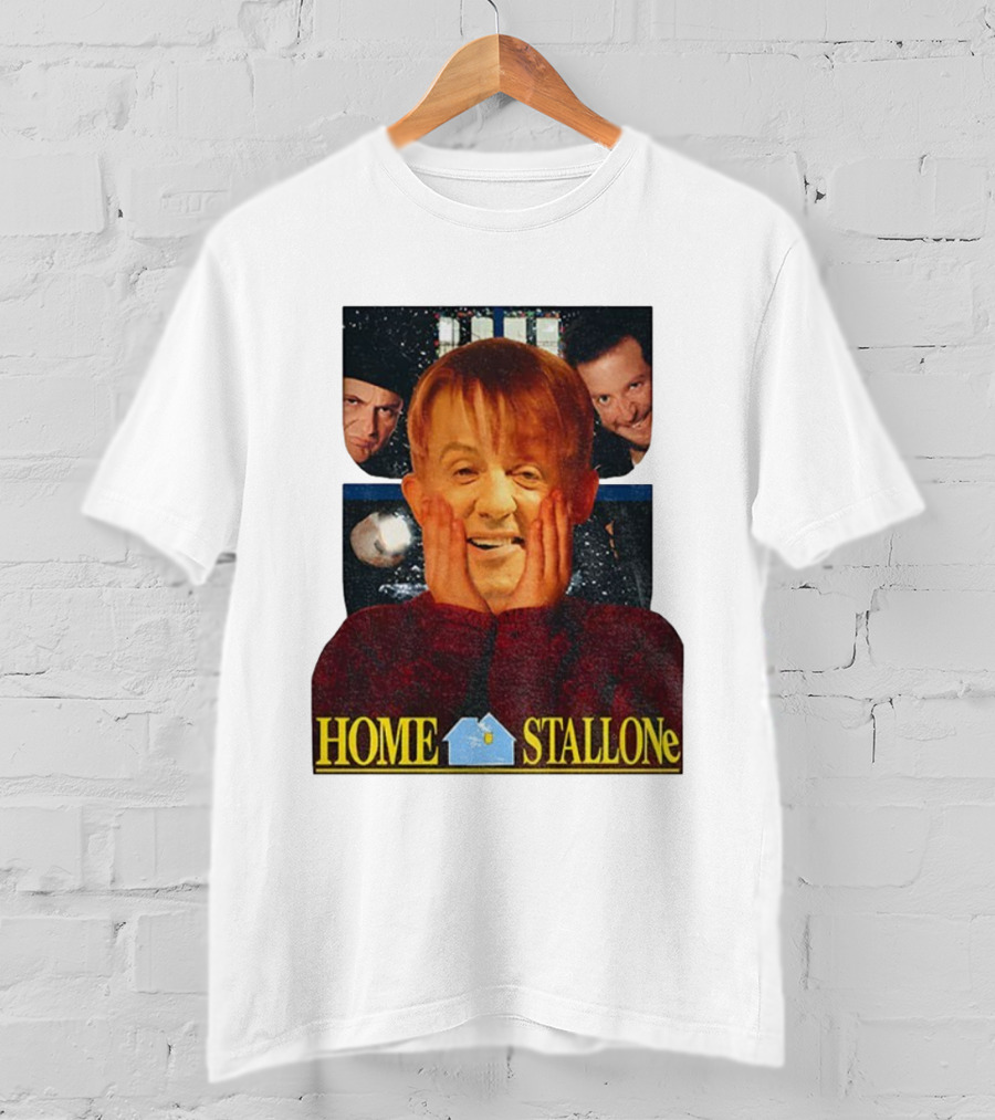 Sylvester Stallone Kevin McCallister Christmas Home STALLONe T-Shirt