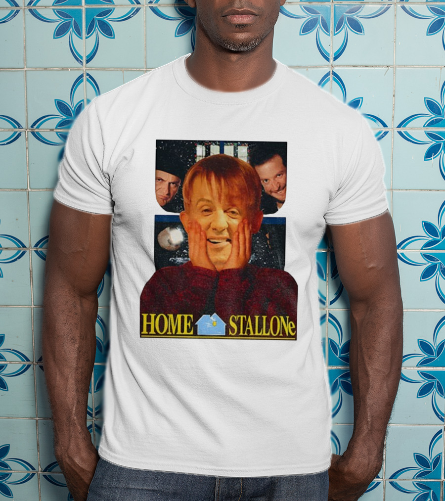 Sylvester Stallone Kevin McCallister Christmas Home STALLONe T-Shirt
