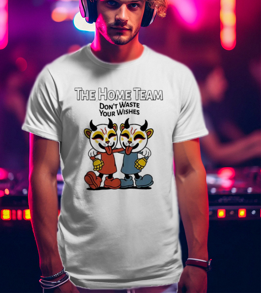 The Home Team Don’t Waste Your Wishes Album Playful Characters T-Shirt