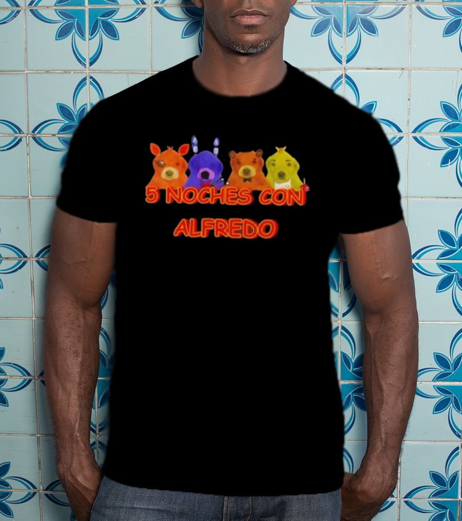 5 Noches Con Alfredo Colorful Characters T-Shirt