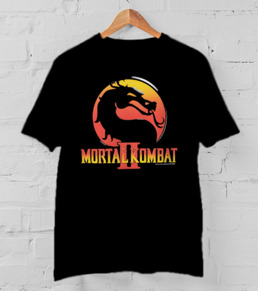 Cary Hiroyuki Tagawa Mortal Kombat II Dragon Logo T-Shirt