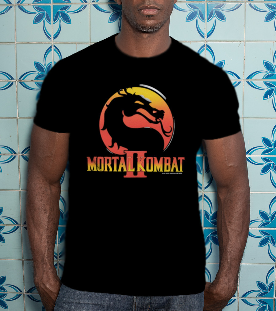 Cary Hiroyuki Tagawa Mortal Kombat II Dragon Logo T-Shirt