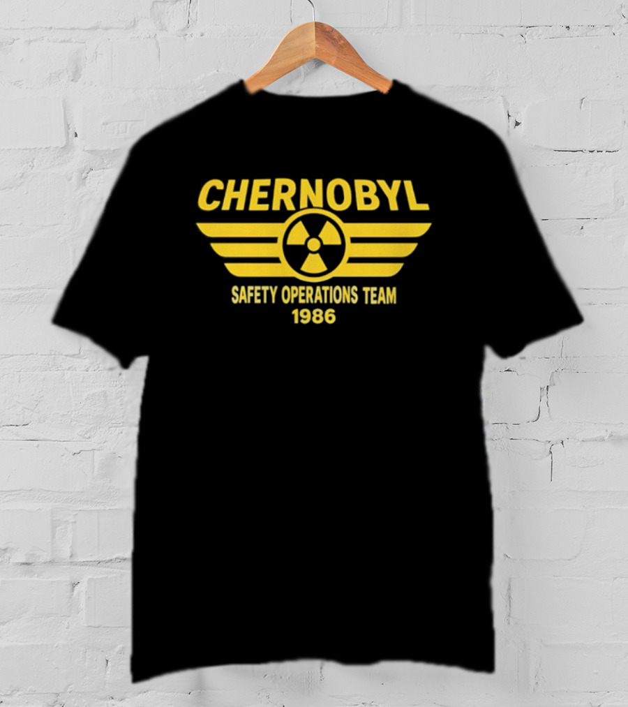 Chernobyl Safety Operations Team 1986 Radioactive Symbol T-Shirt