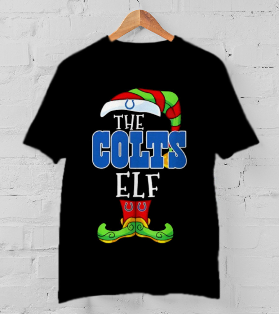 The Colts ELF Christmas Indianapolis Holiday Apparel T-Shirt