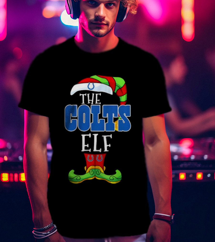 The Colts ELF Christmas Indianapolis Holiday Apparel T-Shirt