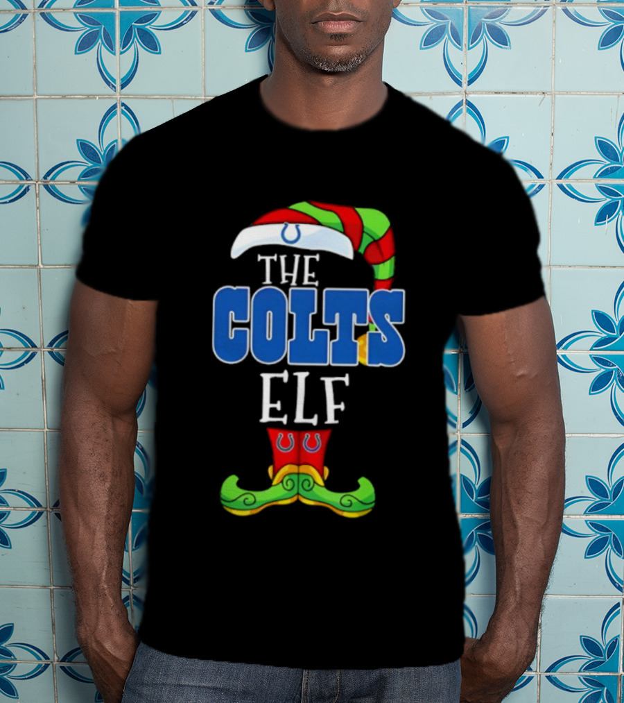 The Colts ELF Christmas Indianapolis Holiday Apparel T-Shirt