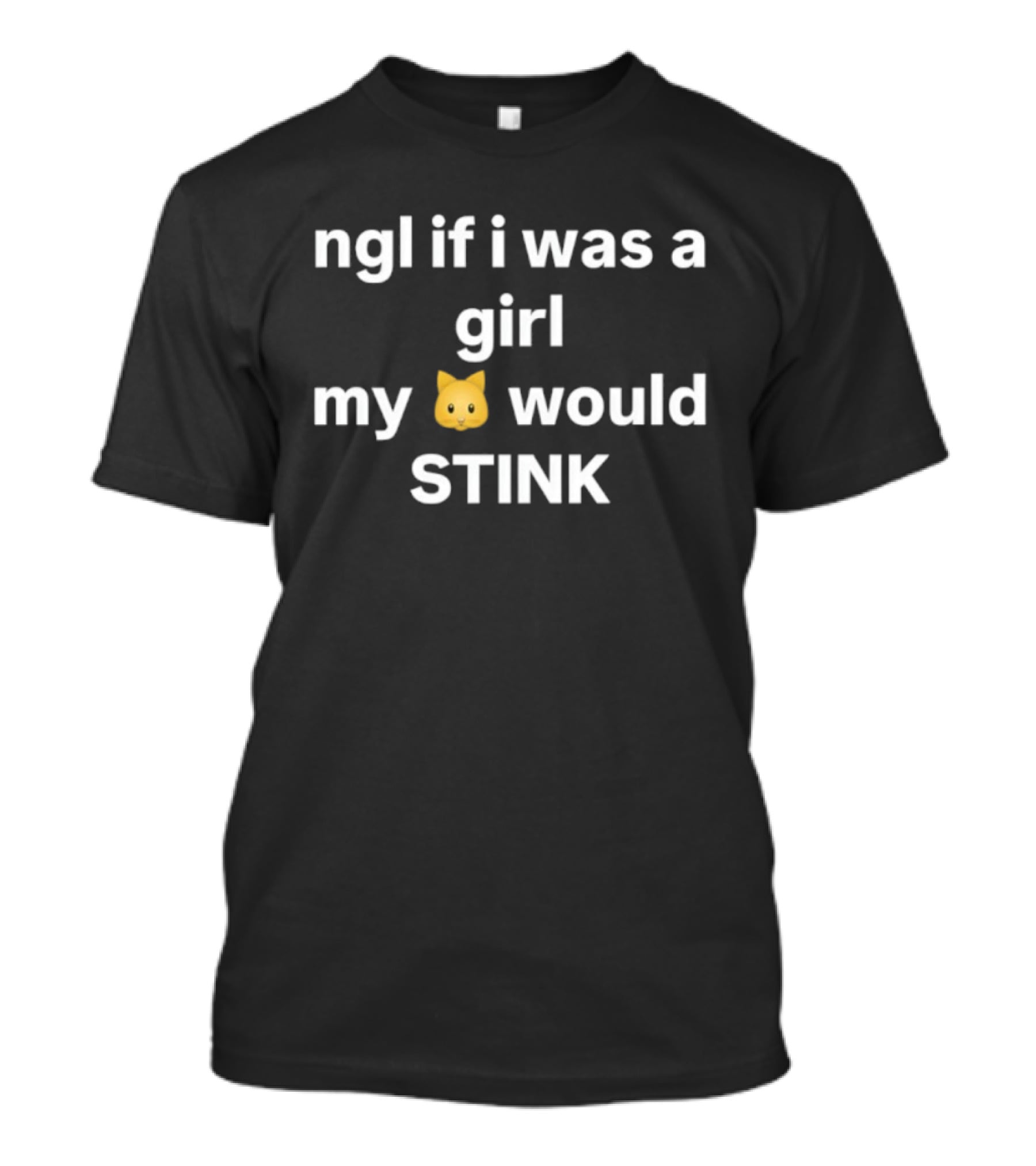 Ngl If I Was A Girl My Cat Would Stink T-Shirt
