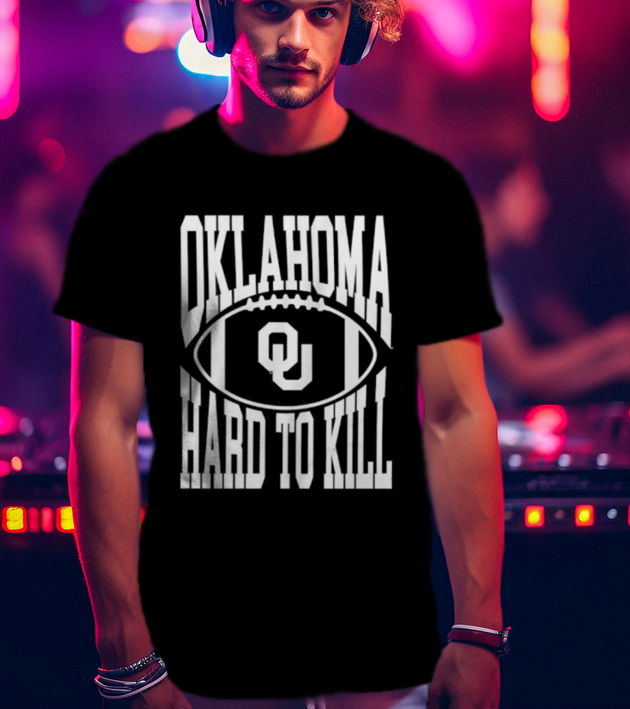 Oklahoma Hard To Kill Football O Logo T-Shirt