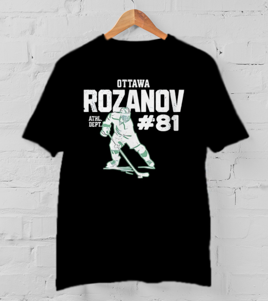 Ottawa Rozanov 81 Athl Dept Ice Hockey Player T-Shirt