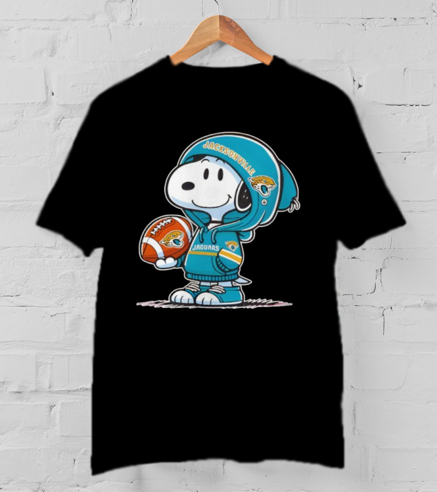 Snoopy Jacksonville Jaguars Football Fan Gear T-Shirt