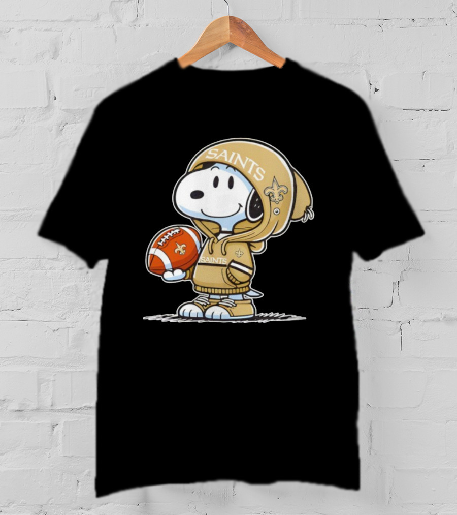 Snoopy New Orleans Saints Football Fan Outfit T-Shirt