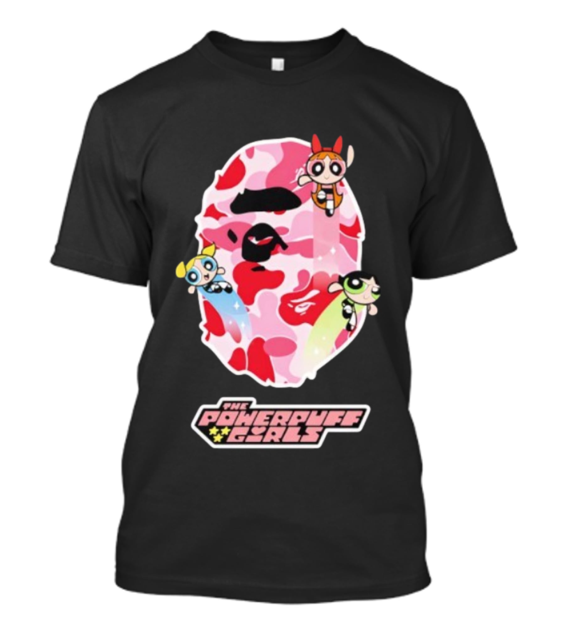 The Powerpuff Girls Bape Camo Collaboration T-Shirt