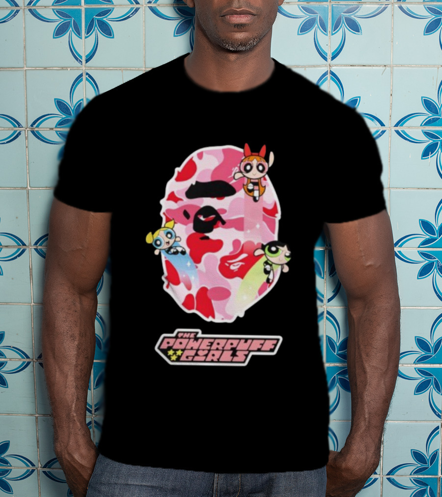 The Powerpuff Girls Bape Camo Collaboration T-Shirt