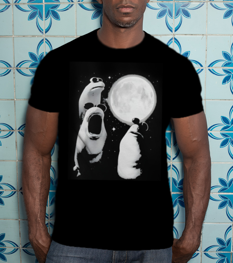 Three Marcus The Worm Moon Fantasy Celestial Scene T-Shirt