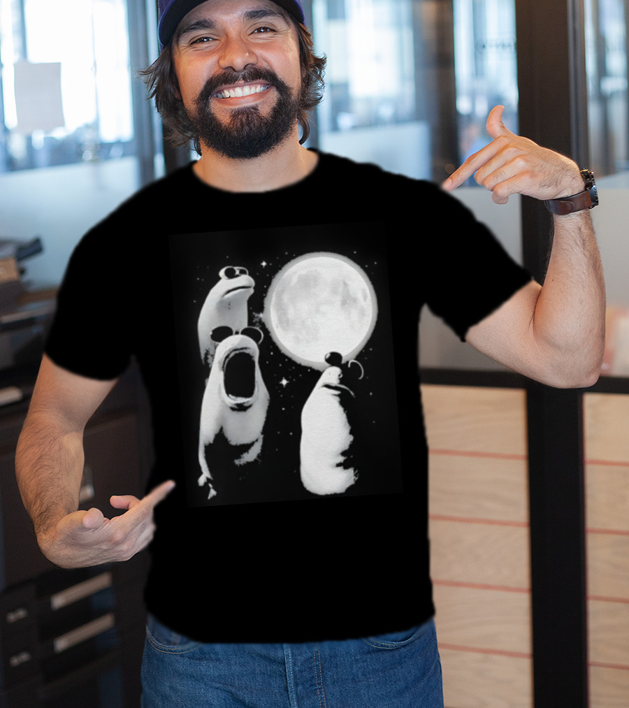 Three Marcus The Worm Moon Fantasy Celestial Scene T-Shirt
