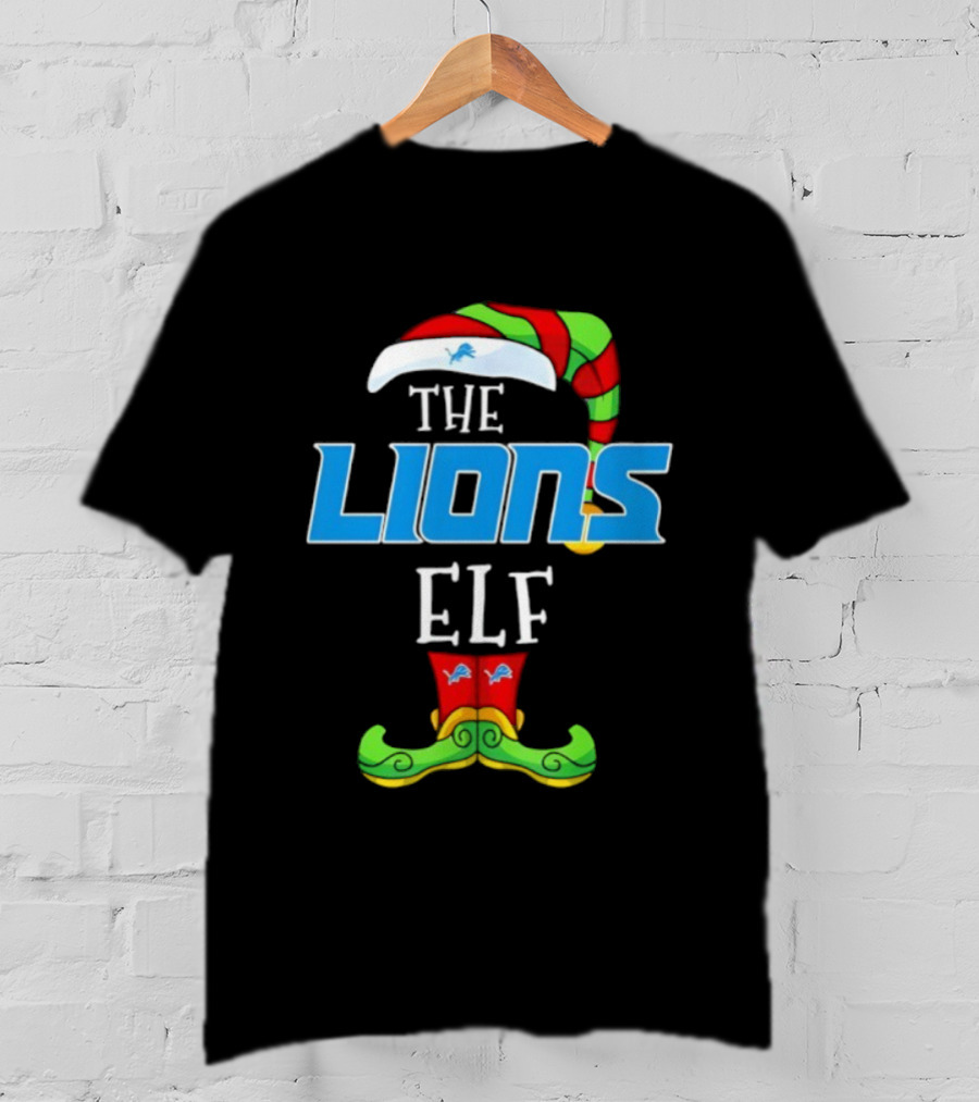 THE LIONS ELF Christmas Detroit Lions T-Shirt