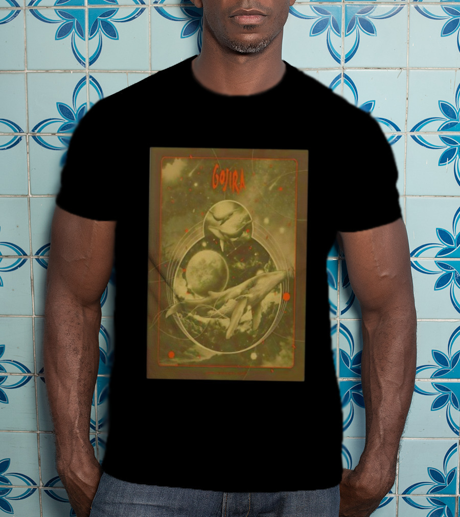 Gojira Dec 8 2025 Nice France Concert Whales Cosmos Art T-Shirt