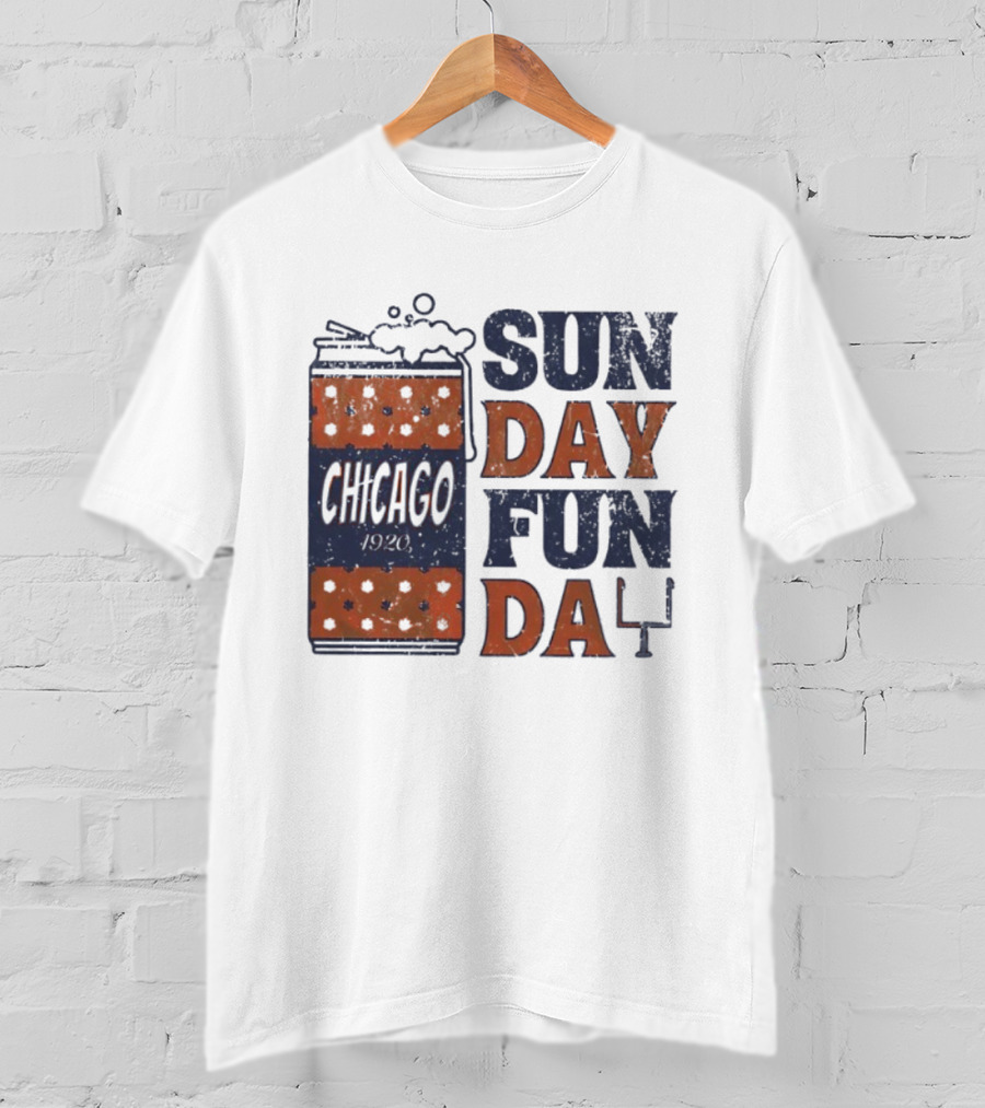 Chicago 1920 Chicago Bears Sunday Fun Day T-Shirt