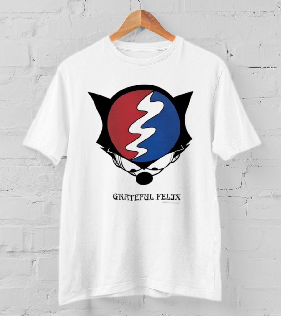 Grateful Dead Felix The Cat Steal Your Face Emblem T-Shirt