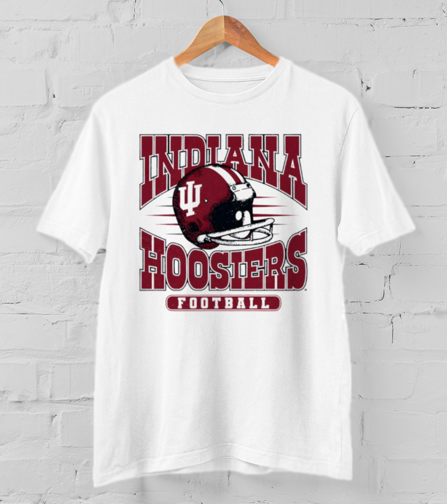 Indiana Hoosiers Football Helmet IU Sports Team T-Shirt