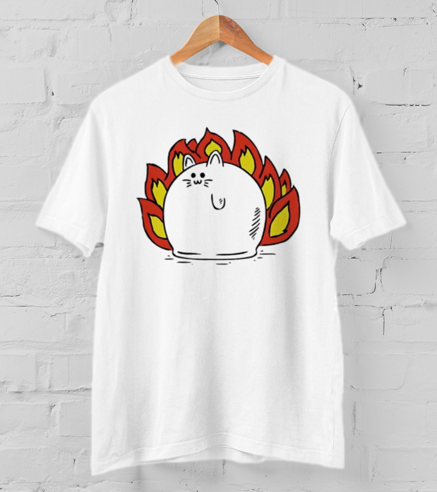 Plankton Muffin Surrounded By Flames T-Shirt
