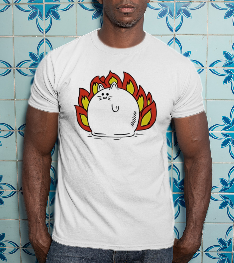 Plankton Muffin Surrounded By Flames T-Shirt