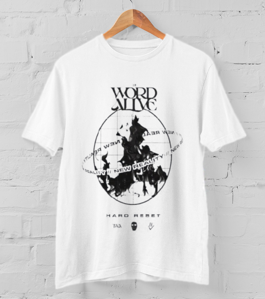 The Word Alive Virtual World Tour New Reality Hard Reset TWA T-Shirt