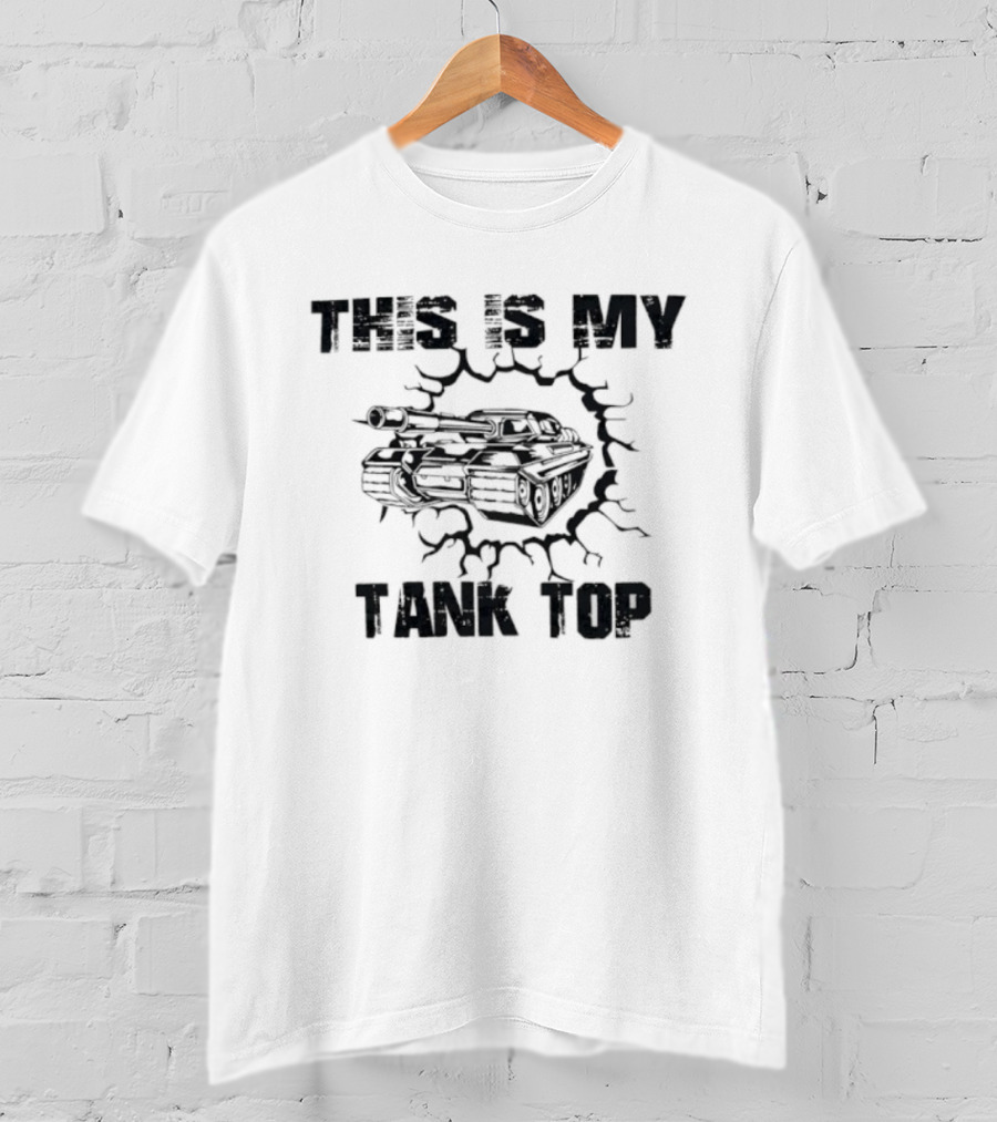 This Is My Military Humor Cracked Armor Style T-Shirt