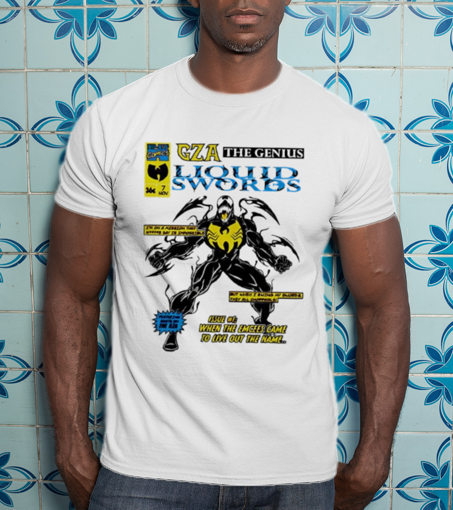GZA Liquid Swords Wu-Tang 36 Chambers Marvel Venom Issue 1 T-Shirt