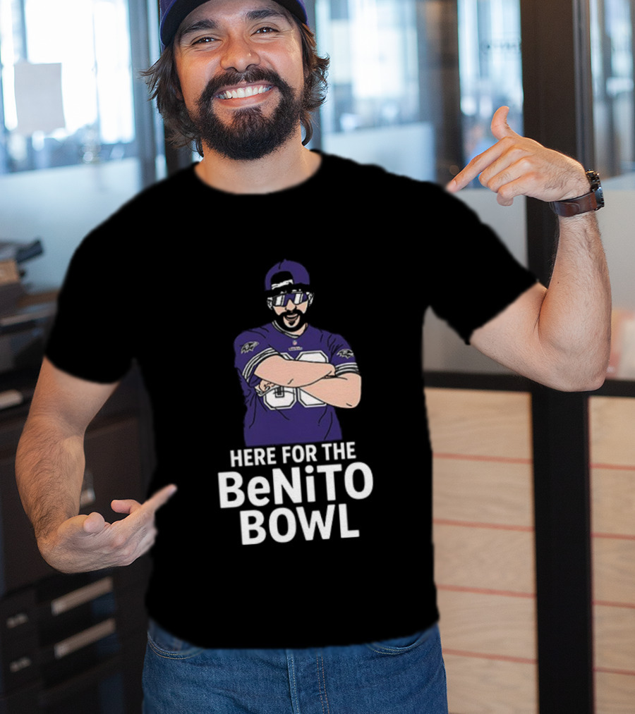 Baltimore Ravens Super Bowl Halftime Here For The Benito Bowl T-Shirt