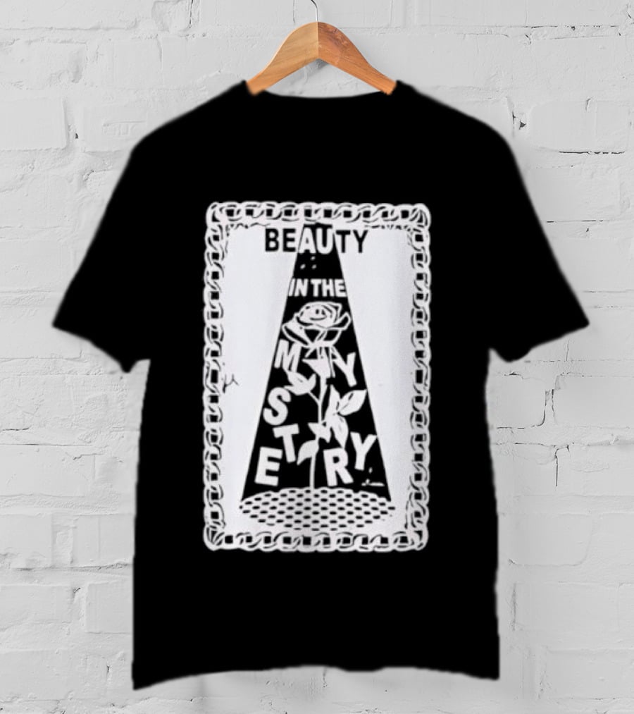 Beauty In The Mystery Floral Papercut Design T-Shirt