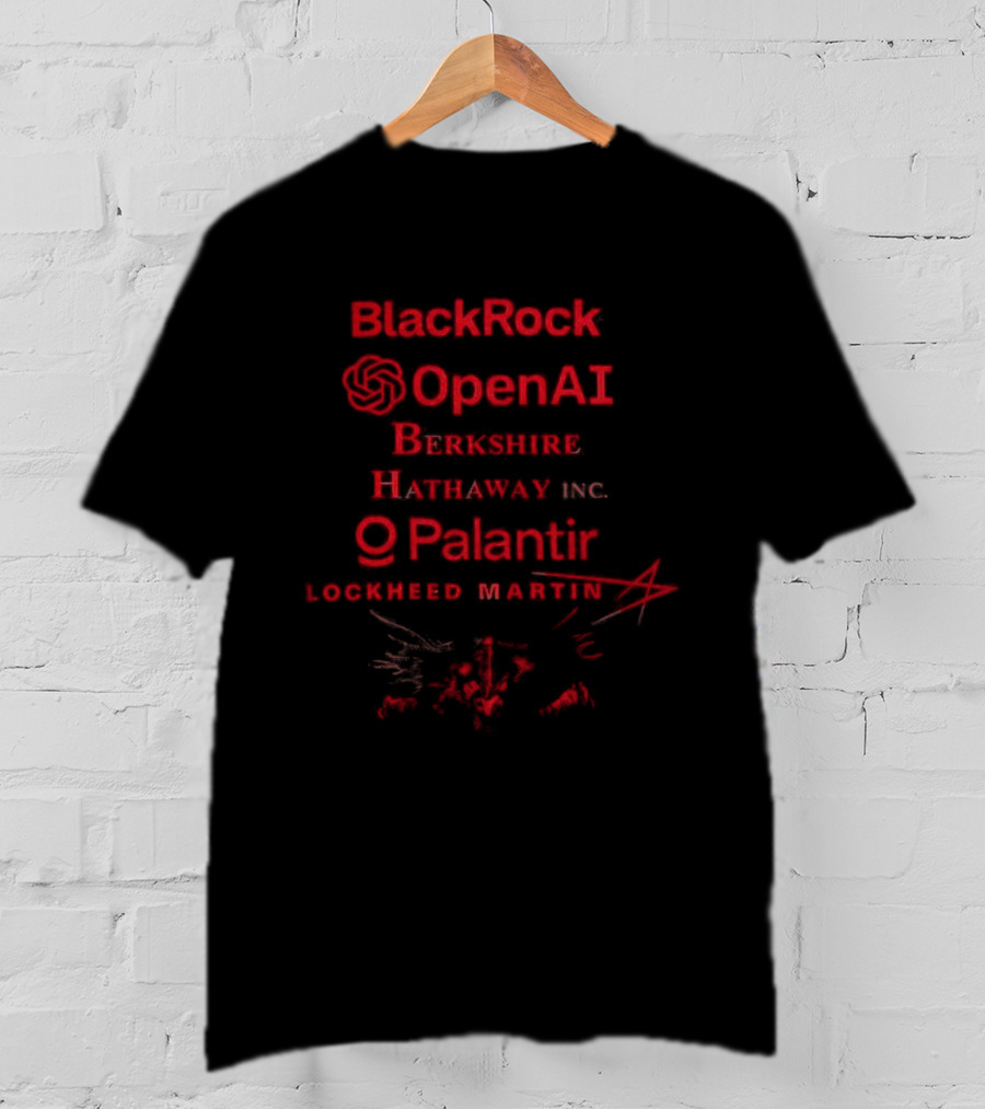 BlackRock OpenAI Berkshire Hathaway Inc Palantir Lockheed Martin Collaboration T-Shirt