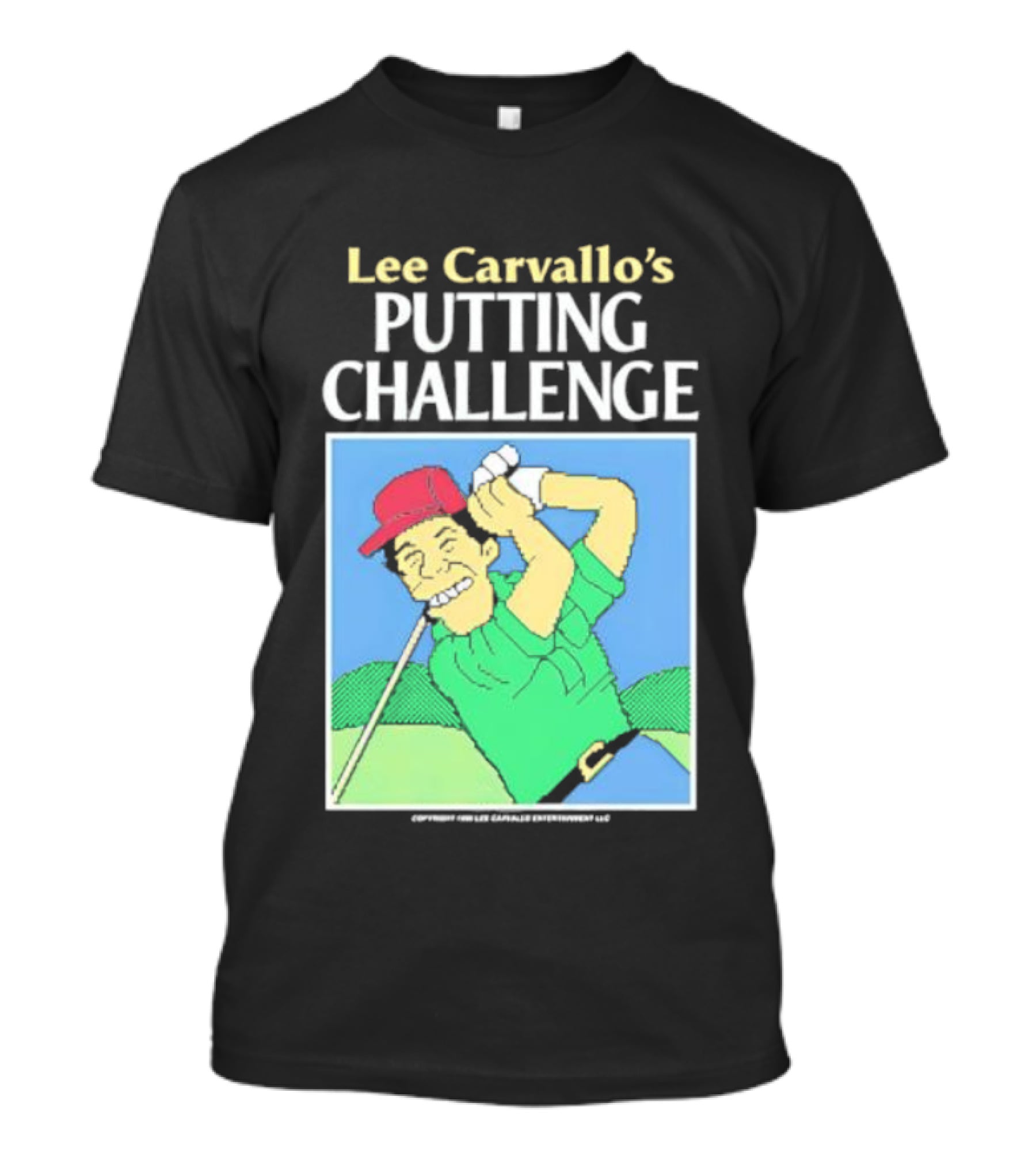 Lee Carvallo's Putting Challenge Retro Golfing Game Nostalgia T-Shirt