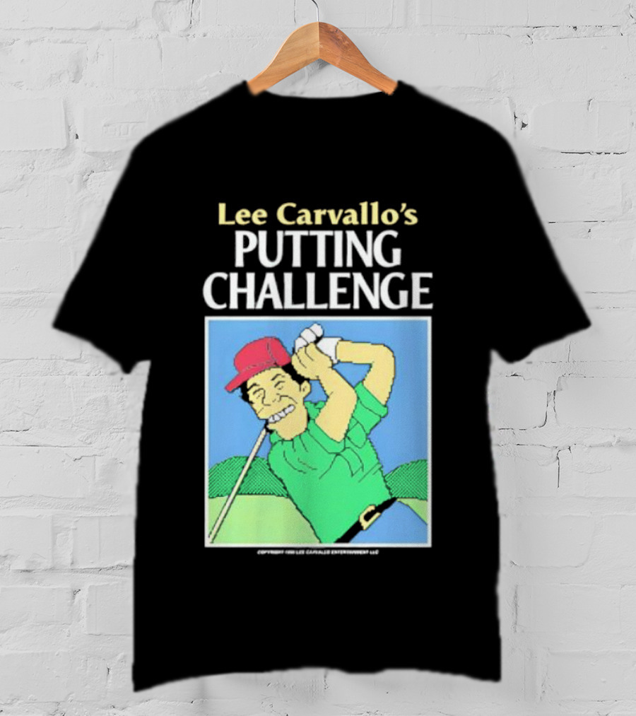 Lee Carvallo's Putting Challenge Retro Golfing Game Nostalgia T-Shirt