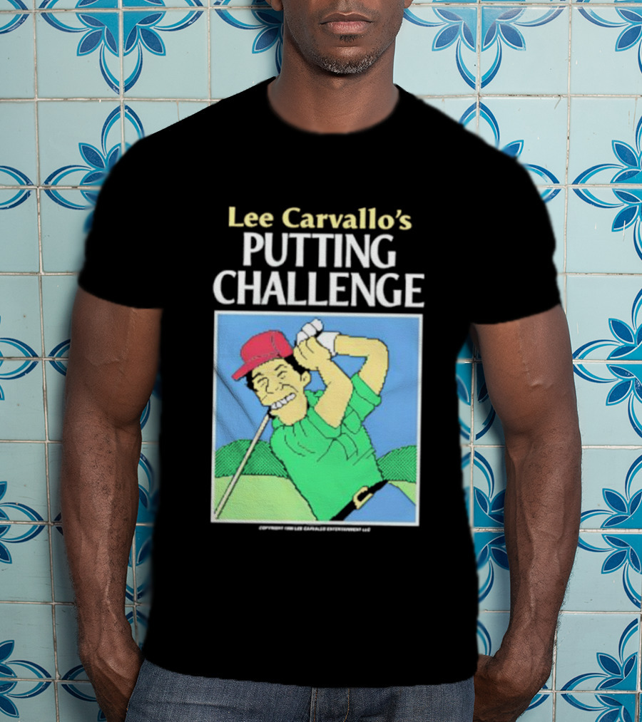 Lee Carvallo's Putting Challenge Retro Golfing Game Nostalgia T-Shirt