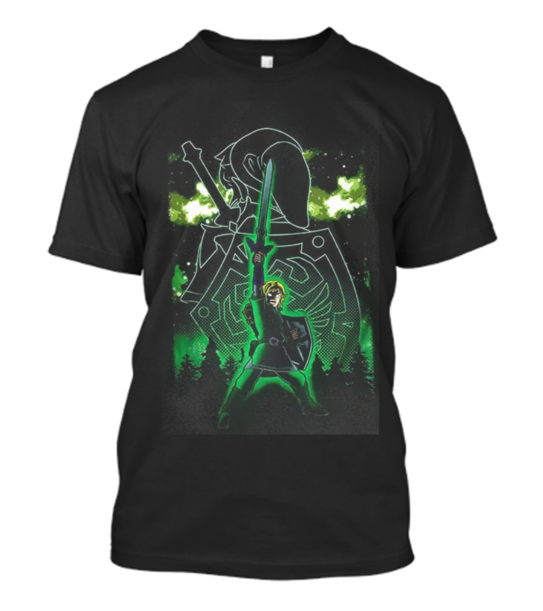 The Legend Of Zelda Link Nebula Sword Artwork T-Shirt