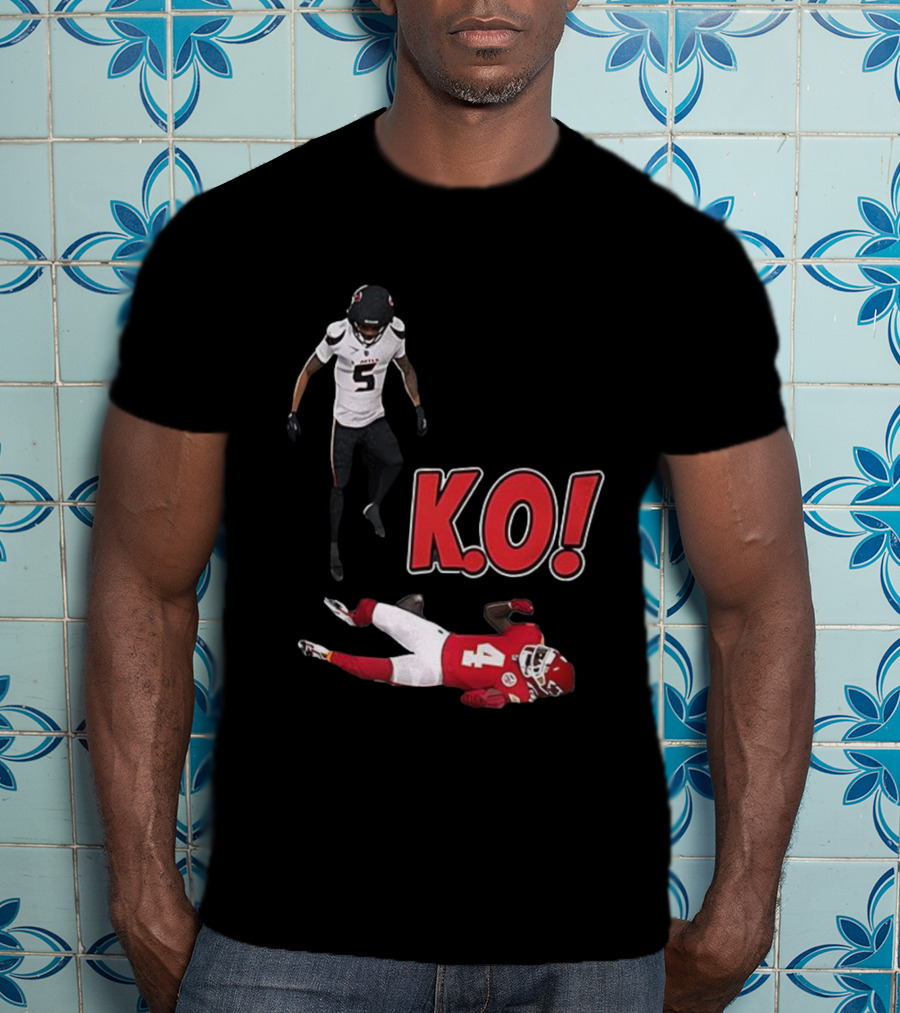 Jalen Pitre KO Monster Hit On Rashee Rice Houston Texans T-Shirt