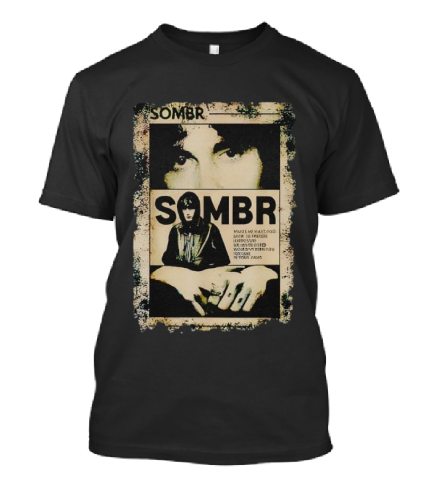 Vintage Retro 90s Sombr Grunge Style Iconic Music T-Shirt