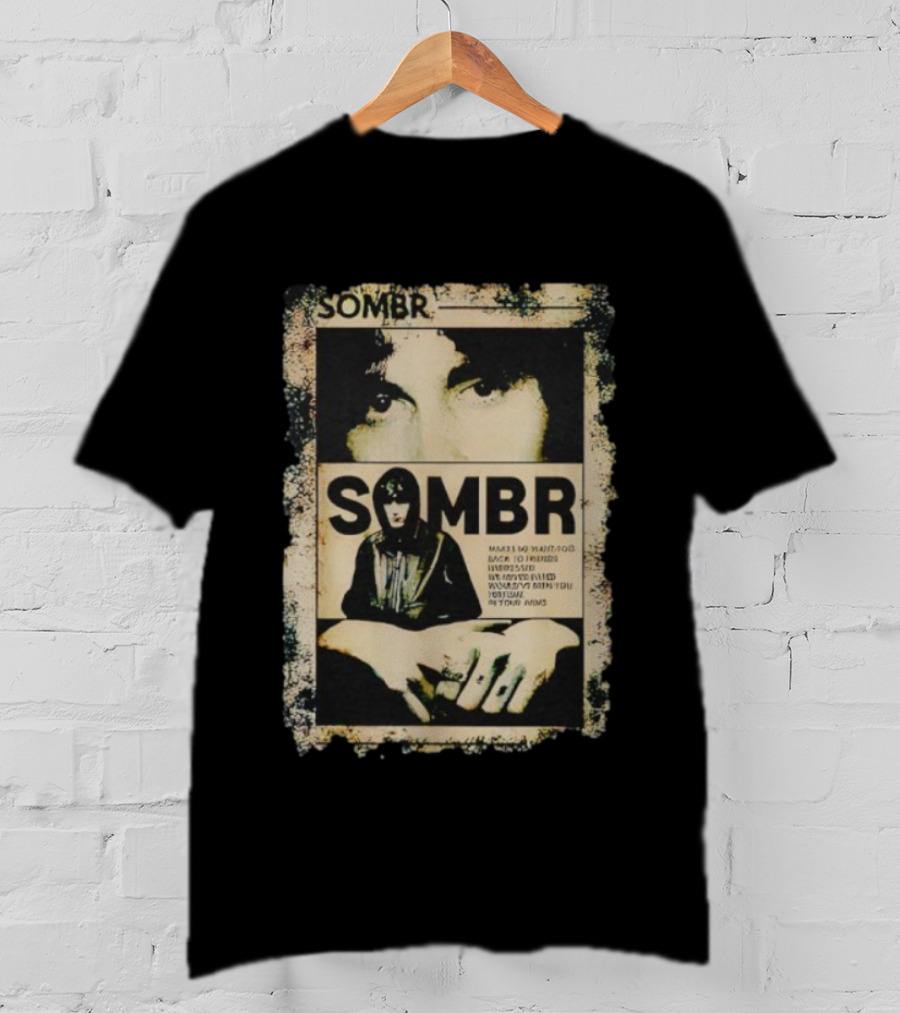Vintage Retro 90s Sombr Grunge Style Iconic Music T-Shirt