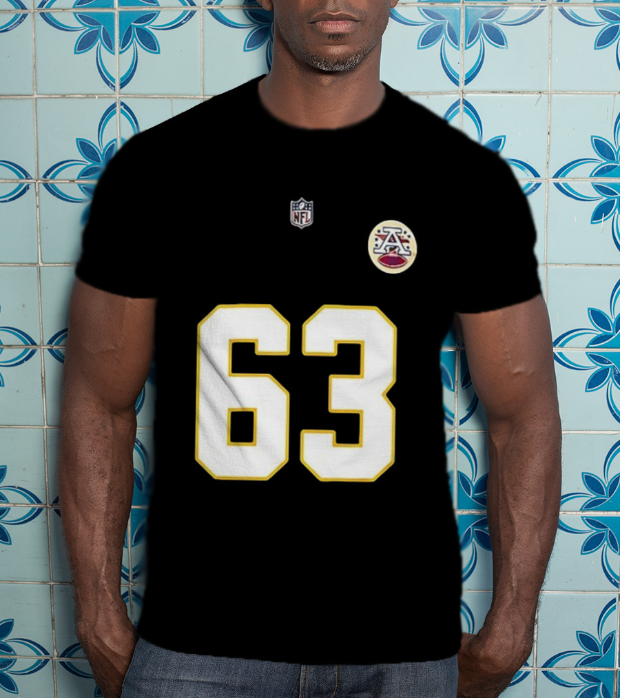 Kansas City Chiefs Bill Maas 63 NFL Team Number Signature T-Shirt