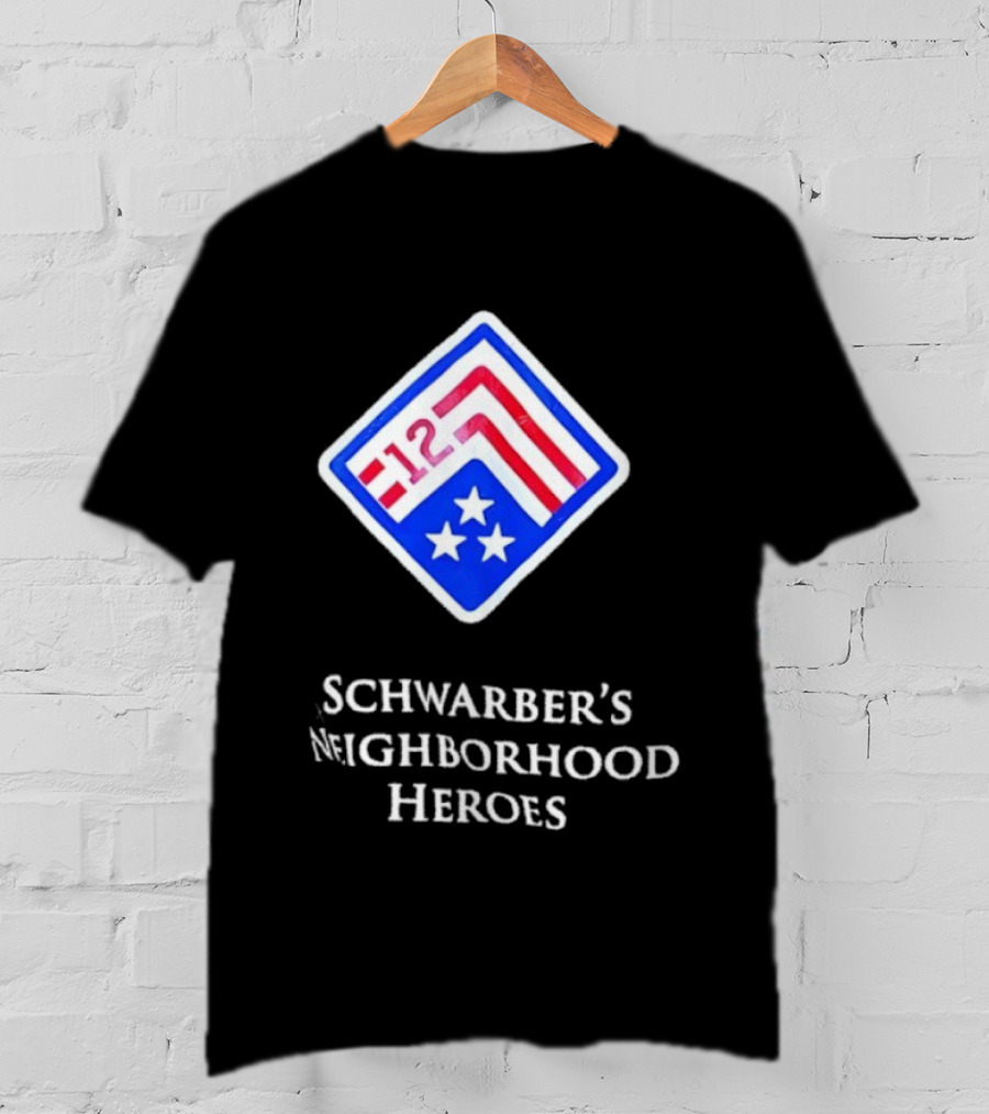 Schwarber’s Neighborhood Heroes Flag Stars 12 T-Shirt
