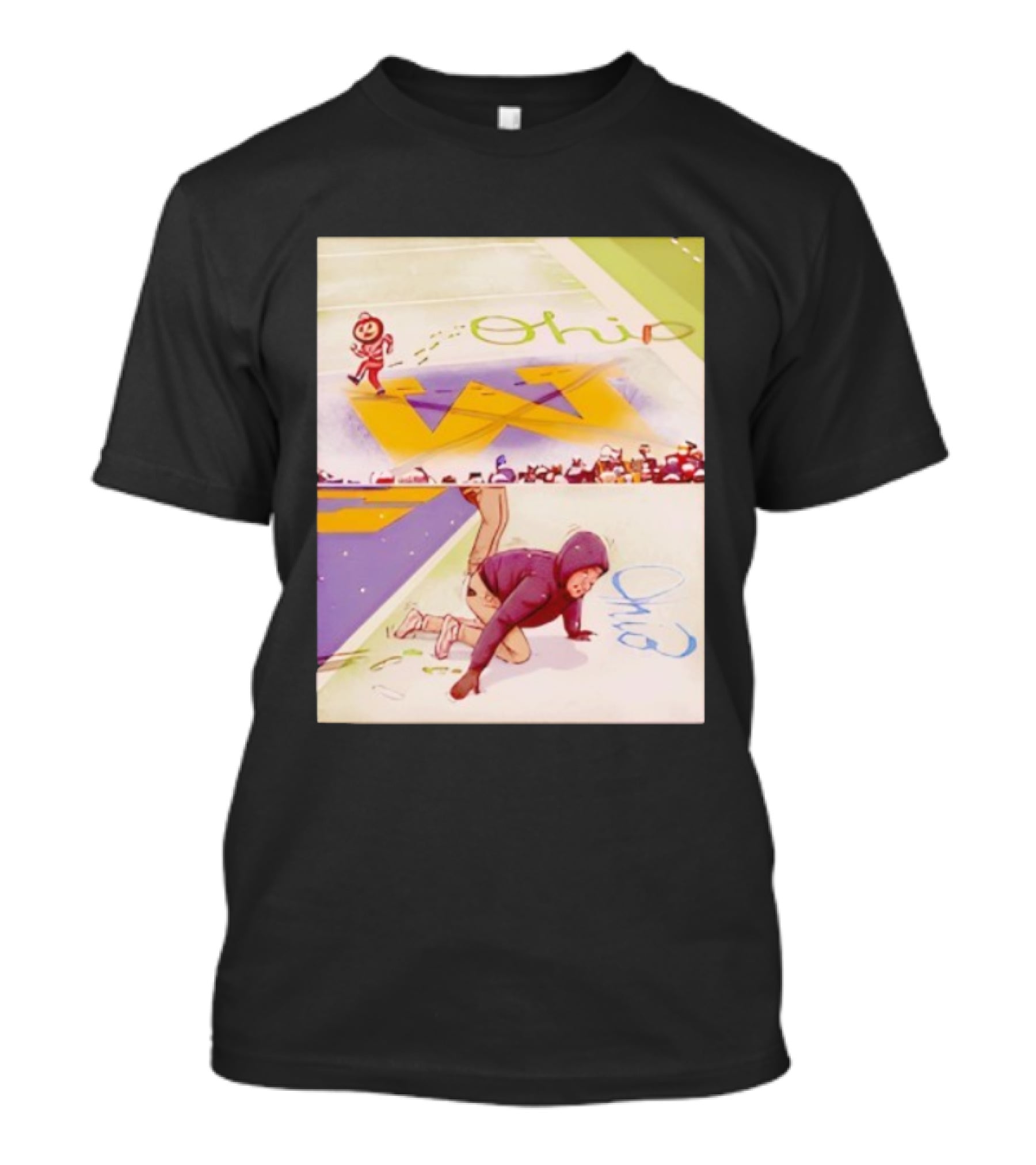 Ohio State Brutus Crossing Out Michigan Snow Rivalry T-Shirt